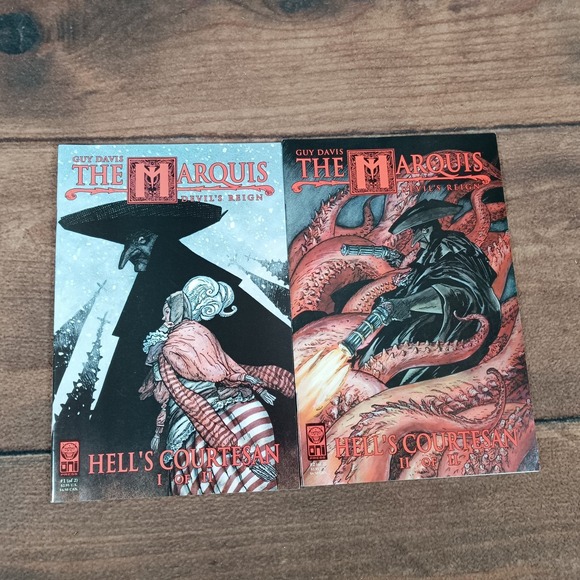 The Marquis Guy Davis Devil's Reign 1 & 2 Ominous Press Comic Books - Picture 1 of 4
